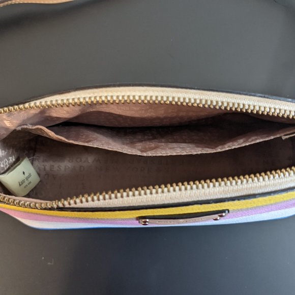 kate spade New York Grove Street Printed Millie Crossbody Handbag - Dune Stripe - Picture 7 of 11